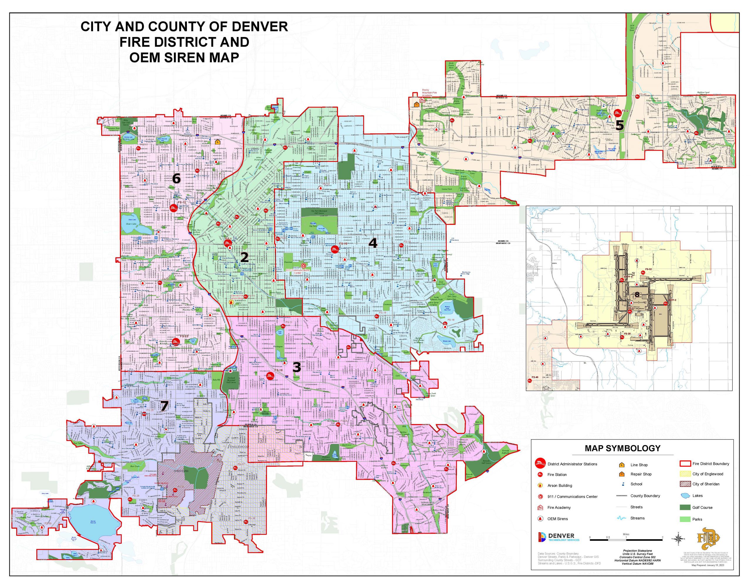 Denver Fire Department District Map